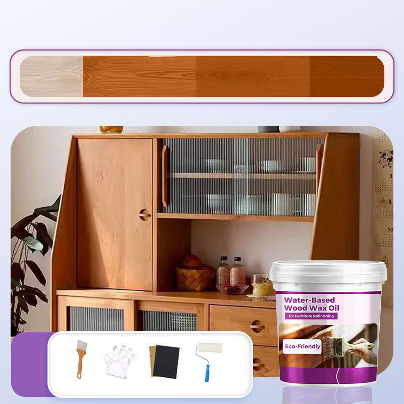 🌿💧 Umweltfreundliches Holzwachsöl auf Wasserbasis – geruchlos & schnell trocknend 🌿💧 Perfekt für Möbelrestaurierung, natürlicher Glanz, lebensmittelecht & einfache Anwendung.