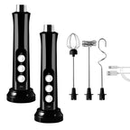🥛⚡ Elektrischer Milchaufschäumer Set, kabellos & wiederaufladbar mit 3 Rührbesen 🍶✨ – für perfekten Milchschaum, heiße Schokolade & Ei-Schaum – schnell & vielseitig