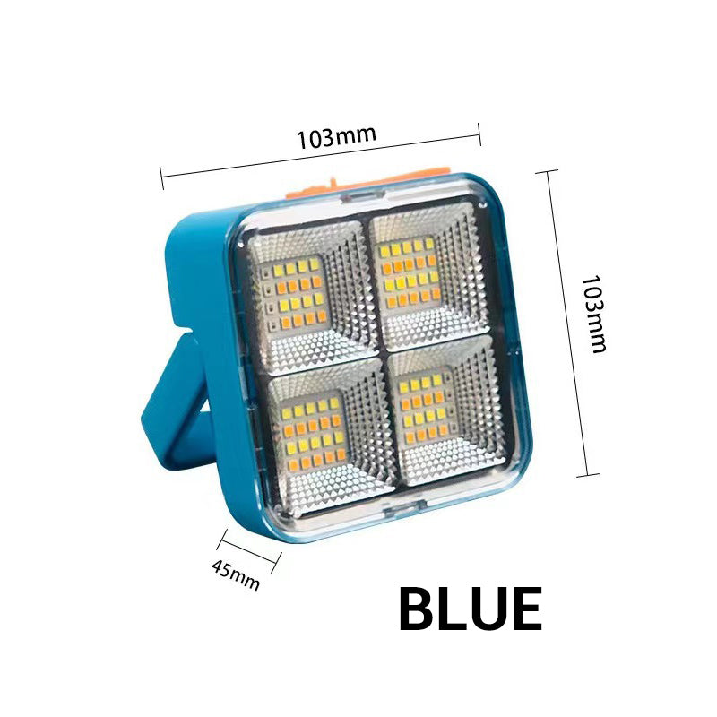💡🔋 Tragbare Solar-Arbeitsleuchte mit 4 Modi: Hell, sparsam, Notlicht, Dämmerungssensor 🔄☀️ – Für Baustelle, Werkstatt & Camping. Wiederaufladbar, robust, kabellos. Jetzt sparen!