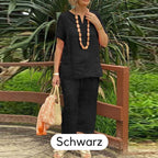 🌊☀️ Leichtes Sommer-Set: Kurzarmhemd & luftige Hose mit elastischem Bund 🍃👖 Perfekt für heiße Tage im Urlaub oder zu Hause. Ideal für lässige Sommeroutfits mit maximalem Tragekomfort.