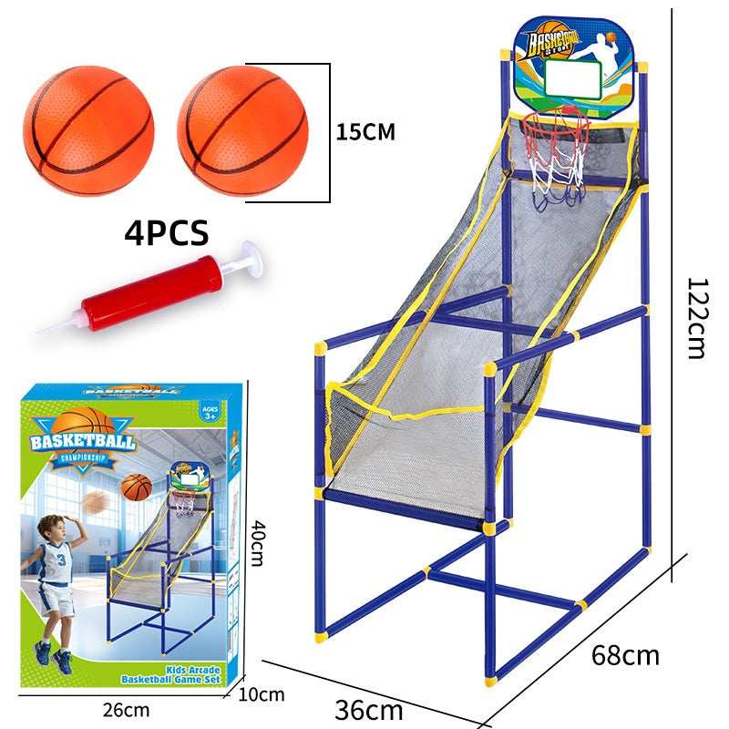 🏀⛹️ Indoor-Basketball-Arcade-Spiel mit 4 Bällen – kinderfreundliches Korbspiel für Zuhause 🎯🏀 perfekt für Spielzimmer & Party, fördert Motorik, unzerbrechlicher Rahmen, sofort spielbereit!