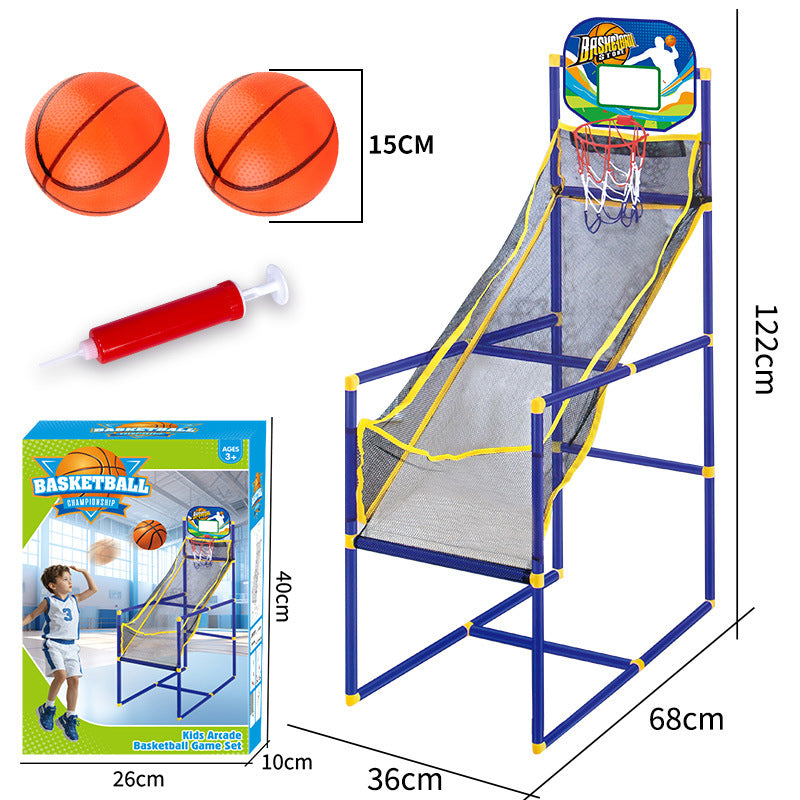 🏀⛹️ Indoor-Basketball-Arcade-Spiel mit 4 Bällen – kinderfreundliches Korbspiel für Zuhause 🎯🏀 perfekt für Spielzimmer & Party, fördert Motorik, unzerbrechlicher Rahmen, sofort spielbereit!