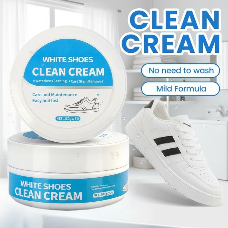 🧼✨ No-Wash Schuh & Leder Reiniger Creme – Fleckenentferner mit Schwamm 🧽👟 Einfach auftragen, sofortige Frische – ideal für Sneaker, Sofa & Autositze.