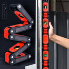 🔧📐 Mehrfach verstellbare Klappwasserwaage – 5-in-1 für präzise Messungen in Ecken & engen Räumen. 🧲💪 Mit starken Magneten & 4 Libellen – kompakt, robust, ideal für Heimwerker & Profis.