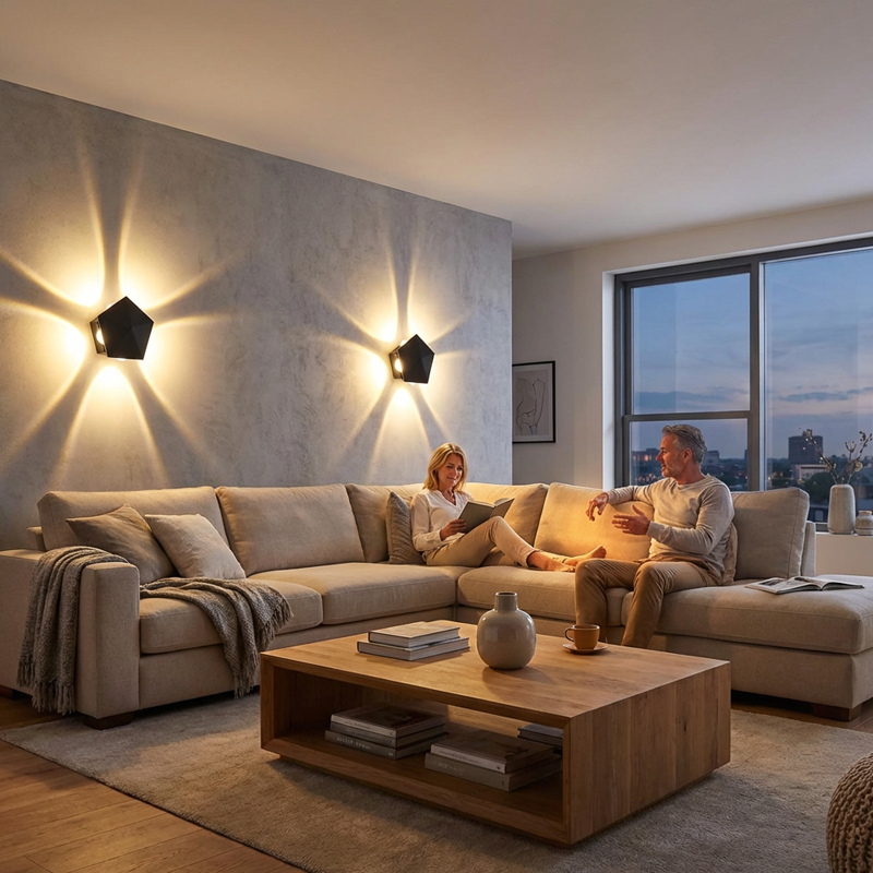 ✨💡 Moderne LED-Wandleuchte mit geometrischem Lichteffekt – stilvolle Akzente für Wohnzimmer & Flur 🌟🔲 energiesparend, blendfrei & sofortige Eleganz – sicher jetzt im Angebot sparen!