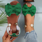 😍Zeitlich begrenzter Rabatt 50% 💥Stilvolle Riemchen-Sandalen mit Perlen-Detail