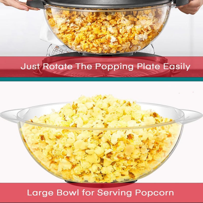 🍿⚡ Popcornmaker – per Knopfdruck perfektes Popcorn 🎯🔥 für Heimkino & Snack-Abende, schnell, fettarm, stylisch – einfach genial!