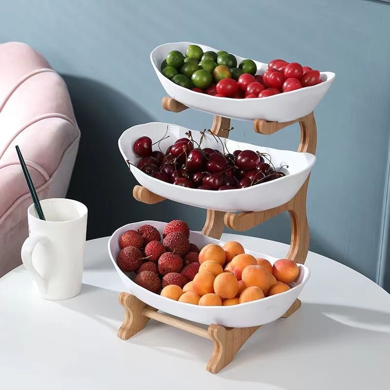 🍎🍐 3-Teilige Obstschale mit Holzständer – Platzsparend & Stilvoll 🍇🍒 Perfekt für Küche & Tisch, hochwertige Verarbeitung, praktisch als Servierschale, ideal für zuhause – jetzt entdecken!