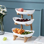 🍎🍐 3-Teilige Obstschale mit Holzständer – Platzsparend & Stilvoll 🍇🍒 Perfekt für Küche & Tisch, hochwertige Verarbeitung, praktisch als Servierschale, ideal für zuhause – jetzt entdecken!