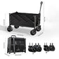 🛒🏕️ Faltbarer Bollerwagen – Riesen Volumen, leichter Camping Handwagen ⛰️🚀 | 50% Rabatt, nur 3 Tage!