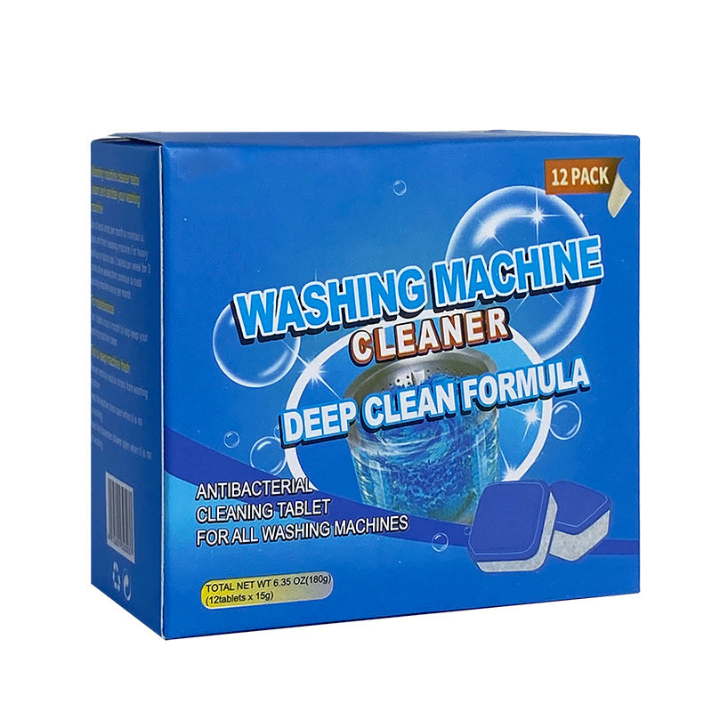 🧼💨 Waschtabs für blitzsaubere Maschine – Ohne Rückstände, ohne Gerüche 🚀🧺 12er Pack, 180g – Tiefenreinigung von Trommel & Dichtungen, entfernt Bakterien & Gerüche, für alle Waschmaschinen geeignet.