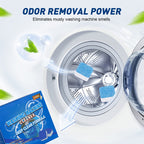 🧼💨 Waschtabs für blitzsaubere Maschine – Ohne Rückstände, ohne Gerüche 🚀🧺 12er Pack, 180g – Tiefenreinigung von Trommel & Dichtungen, entfernt Bakterien & Gerüche, für alle Waschmaschinen geeignet.