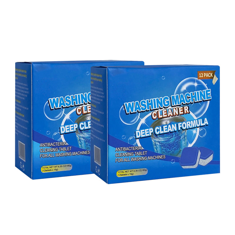 🧼💨 Waschtabs für blitzsaubere Maschine – Ohne Rückstände, ohne Gerüche 🚀🧺 12er Pack, 180g – Tiefenreinigung von Trommel & Dichtungen, entfernt Bakterien & Gerüche, für alle Waschmaschinen geeignet.