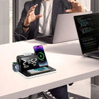🔋⚡ 7-in-1 Kabellose Ladestation 📱🎧 Für Smartwatch, Kopfhörer & Smartphone – Alle Geräte gleichzeitig laden. Kein Kabelchaos, volle Kompatibilität.