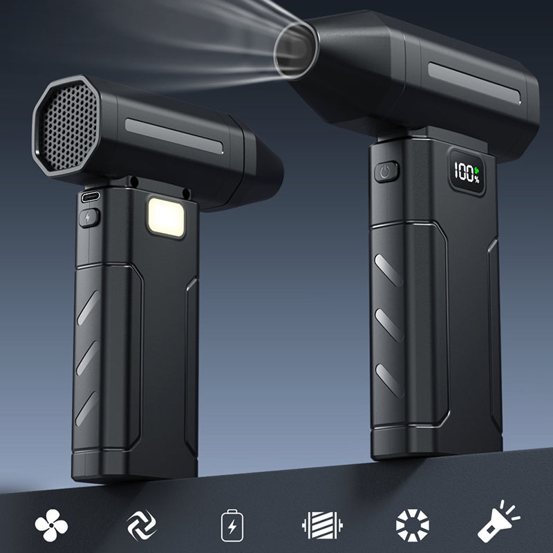 🌬️💨 Wiederaufladbarer Jet-Ventilator – kompakt & turbo-stark 💨⚡ Perfekt für unterwegs, Büro oder Reise – bis zu 18h Laufzeit, USB-C, ultraleiser Hochgeschwindigkeitsmotor
