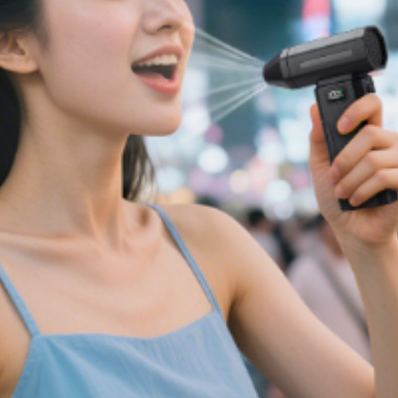 🌬️💨 Wiederaufladbarer Jet-Ventilator – kompakt & turbo-stark 💨⚡ Perfekt für unterwegs, Büro oder Reise – bis zu 18h Laufzeit, USB-C, ultraleiser Hochgeschwindigkeitsmotor