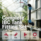 🛠️💧 IBC Tank Komplett-Set – sofort einsatzbereit 💧🔩 inkl. Ventile, Adapter & Dichtungen. Für Regenwasser, Lagerung & Transport. Made in EU – langlebig & dicht.