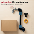 🛠️💧 IBC Tank Komplett-Set – sofort einsatzbereit 💧🔩 inkl. Ventile, Adapter & Dichtungen. Für Regenwasser, Lagerung & Transport. Made in EU – langlebig & dicht.