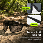 😎🏔️ Photochrome Outdoor-Sportbrille – Selbsttönend, Panoramablick 🌬️🔒 | Windschutz, rutschfest – Ideal für Rad & Lauf – Jetzt sparen!