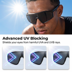 😎🏔️ Photochrome Outdoor-Sportbrille – Selbsttönend, Panoramablick 🌬️🔒 | Windschutz, rutschfest – Ideal für Rad & Lauf – Jetzt sparen!