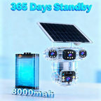 🔎📷 50% RABATT! 6K 9MP 3-Linsen Kamera – 10x Zoom, 360° PTZ, Farb-Nachtsicht 🌙🔍 IP66 wasserdicht – Rundumschutz ohne toten Winkel