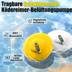 🐟💨 Mobile Belüftungspumpe für Ködereimer – schwimmend, wiederaufladbar, leistungsstark & leise, ideal für Angler unterwegs 🔋⚡ Köder frisch halten – ohne Kabel, ohne Stress.