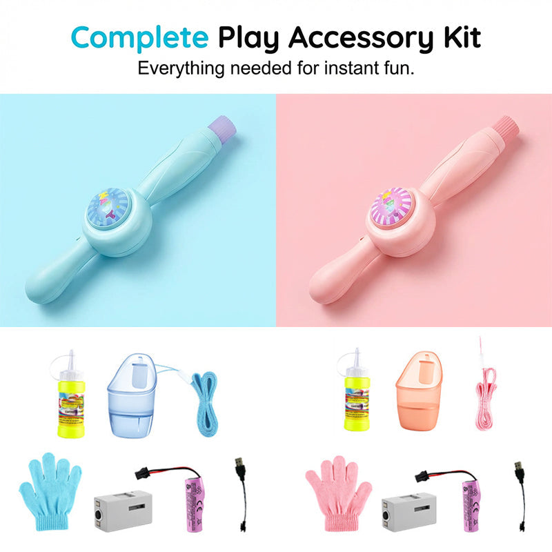 💨✨ Magischer wiederaufladbarer Rauchblasenstab – kinderfreundlich, USB-C, langanhaltender Nebel für Partys & Spielspaß 🎉🎈