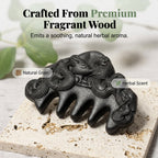 🧴🌿 Duftholz-Massagekamm – Akupressur & Stressabbau ✨💆‍♀️ Sanfte Kopfhautmassage, glättet das Haar, beugt Haarbruch vor – tägliche Entspannung wie in der Wellness-Oase. Handpoliert & langlebig.