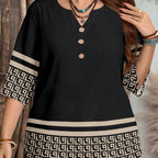👚✨ Leichte V-Neck Bluse mit Knopfleiste – perfekt für Büro & Freizeit 🌸👌 | atmungsaktiv, knitterfrei, figurschmeichelnd | im Sale