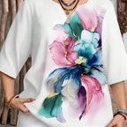 👚✨ Leichte V-Neck Bluse mit Knopfleiste – perfekt für Büro & Freizeit 🌸👌 | atmungsaktiv, knitterfrei, figurschmeichelnd | im Sale