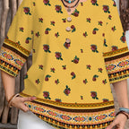 👚✨ Leichte V-Neck Bluse mit Knopfleiste – perfekt für Büro & Freizeit 🌸👌 | atmungsaktiv, knitterfrei, figurschmeichelnd | im Sale