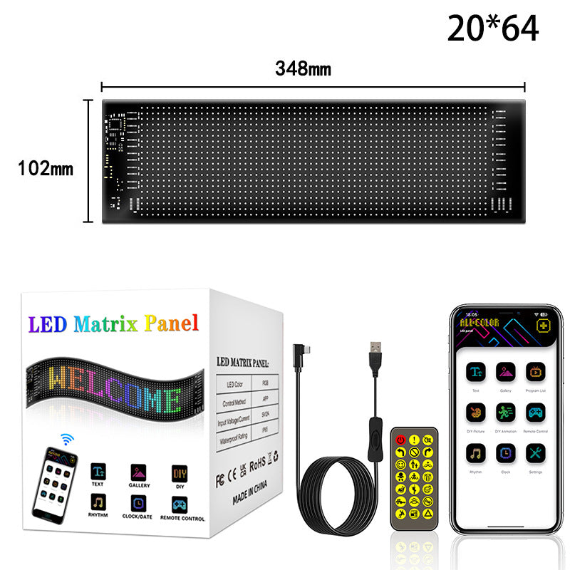 🎨💡 Multifunktionales flexibles LED-Display – programmierbarer Lauftext & Animation, APP-gesteuert 💬⚡ Ideal für Schaufenster, Events & Home – sofortige Aufmerksamkeit, hohe Conversion.