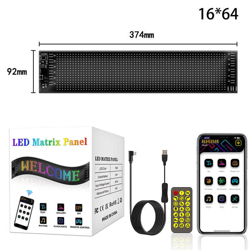 🎨💡 Multifunktionales flexibles LED-Display – programmierbarer Lauftext & Animation, APP-gesteuert 💬⚡ Ideal für Schaufenster, Events & Home – sofortige Aufmerksamkeit, hohe Conversion.