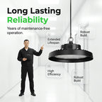💡🏭 Robuste UFO-LED-Hochregallampe 🔧⚡ – Hohe Helligkeit, spart 70% Energie, ideal für Lager & Werkstätten. 5 Jahre Garantie, sofort lieferbar. Preis-Leistungs-Sieger!