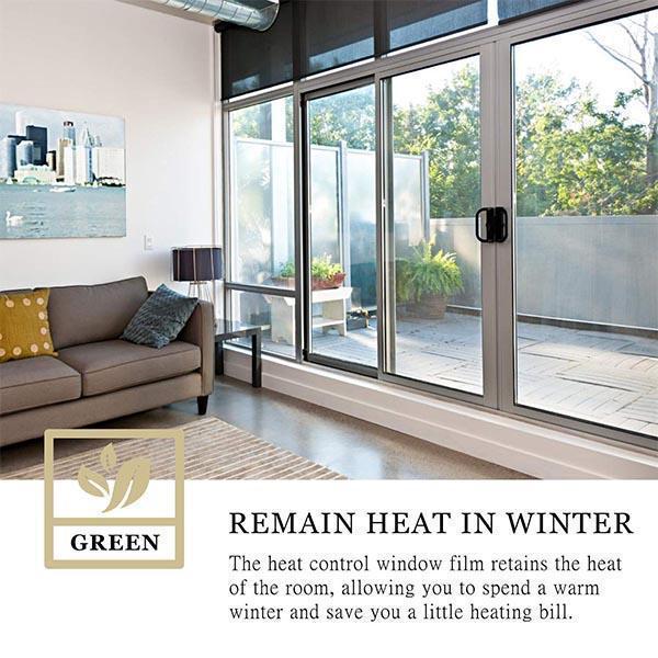 🔥🌞 Sommer Hitzeschutz Privatsphäre Folie 💯✅ – Fenster selbstklebend, blendfrei & energie sparend. Ideal für Wohnung & Büro.