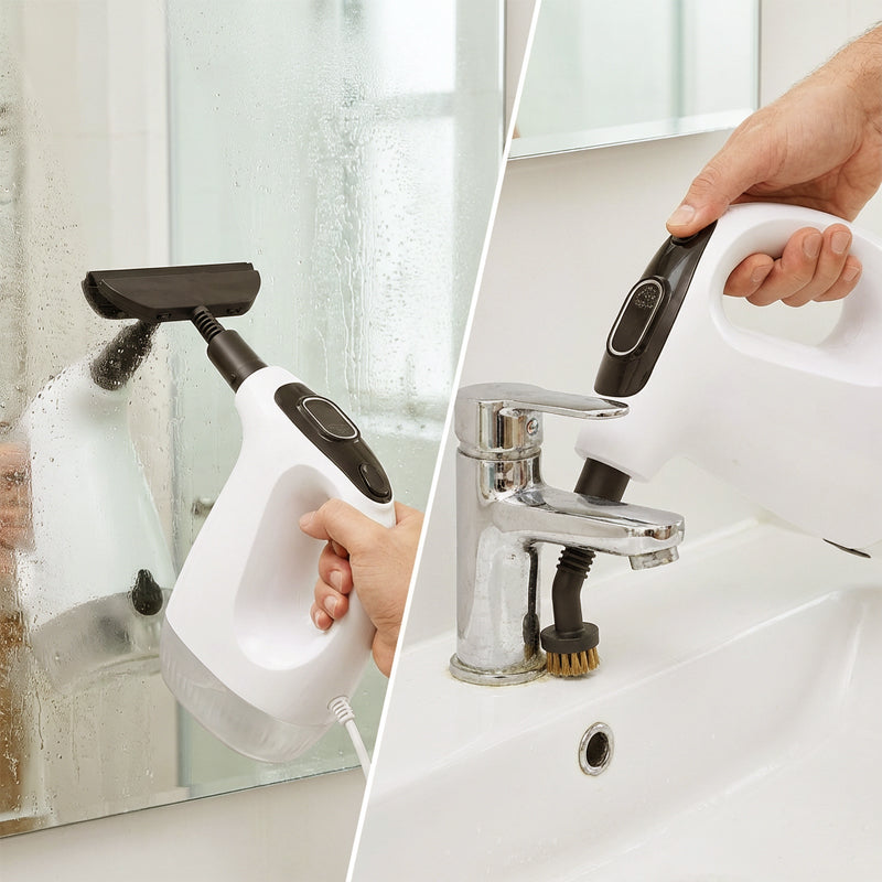 🔥💨 Fast Heating Handheld Steam Cleaner Set – Blitzschnell einsatzbereit 🔧🧼 für Küche, Fugen & Glas. Kraftvoller Dampf, chemiefrei. Inkl. Zubehör. Jetzt sparen!