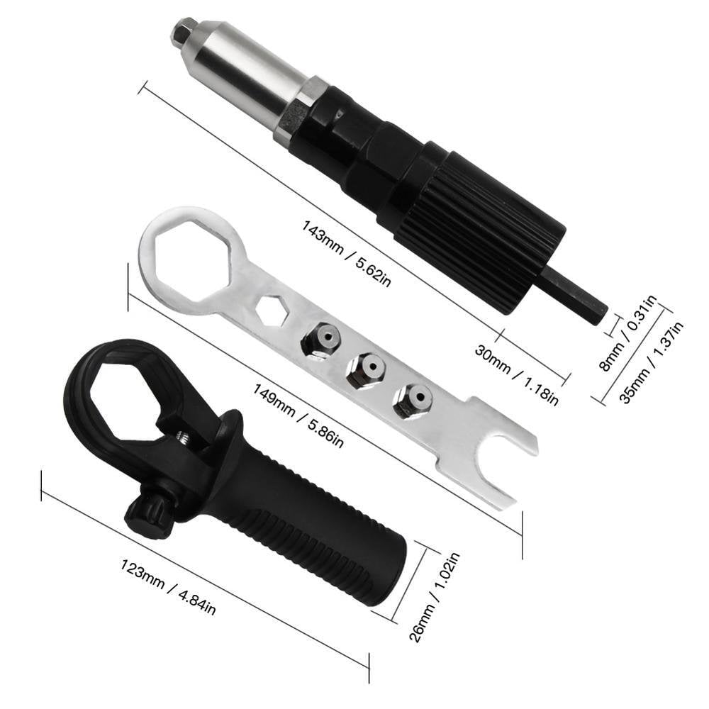 🔧⚙️ Professionelles Nietpistolen-Adapter-Kit – 4 passende Düsenbolzen für präzises & schnelles Nieten 🛠️🔩 Sofort einsatzbereit – für Heimwerker & Profis. Kein Spiel, mehr Power.