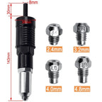🔧⚙️ Professionelles Nietpistolen-Adapter-Kit – 4 passende Düsenbolzen für präzises & schnelles Nieten 🛠️🔩 Sofort einsatzbereit – für Heimwerker & Profis. Kein Spiel, mehr Power.