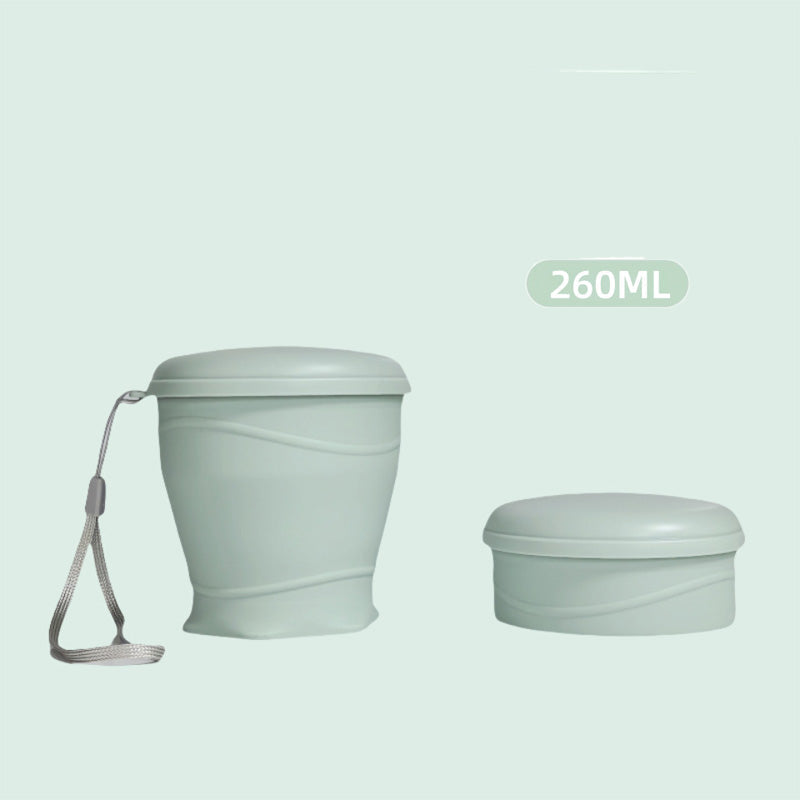 ☕️🧳 Zusammenfaltbarer Silikon-Reisebecher mit Deckel 🚀🌍 – Ideal für Büro, Flugzeug & Camping. Leicht, spülmaschinenfest & auslaufsicher. Platzsparend klappbar. Jetzt sparen & nachhaltig genießen!