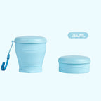 ☕️🧳 Zusammenfaltbarer Silikon-Reisebecher mit Deckel 🚀🌍 – Ideal für Büro, Flugzeug & Camping. Leicht, spülmaschinenfest & auslaufsicher. Platzsparend klappbar. Jetzt sparen & nachhaltig genießen!