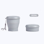 ☕️🧳 Zusammenfaltbarer Silikon-Reisebecher mit Deckel 🚀🌍 – Ideal für Büro, Flugzeug & Camping. Leicht, spülmaschinenfest & auslaufsicher. Platzsparend klappbar. Jetzt sparen & nachhaltig genießen!