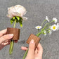 🧲🌳 Magnetische Holz-Vase mit Reagenzglas – schwebend, platzsparend, rustikal-modern 💧🔬 Ideal für Kräuter, Schnittblumen & DIY-Deko – einfach an Kühlschrank, Heizung oder Metallregal haften.