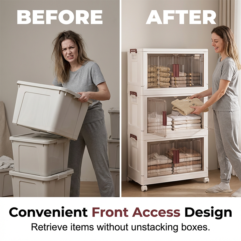 💥🧺 50 % Rabatt: Klappbarer Aufbewahrungskorb mit Deckel – platzsparend, robust, großes Volumen. 🏡✨ Perfekt für Zuhause, Wohnung & Organisation.