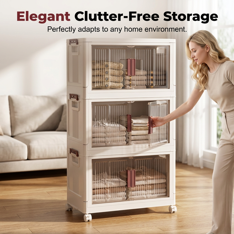 💥🧺 50 % Rabatt: Klappbarer Aufbewahrungskorb mit Deckel – platzsparend, robust, großes Volumen. 🏡✨ Perfekt für Zuhause, Wohnung & Organisation.