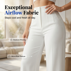 🔥👖 Damen-Freizeithose mit weitem Bein, einfarbig 🧵✨ weich, locker & perfekt für ganztägigen Tragekomfort – 50% RABATT sichern!