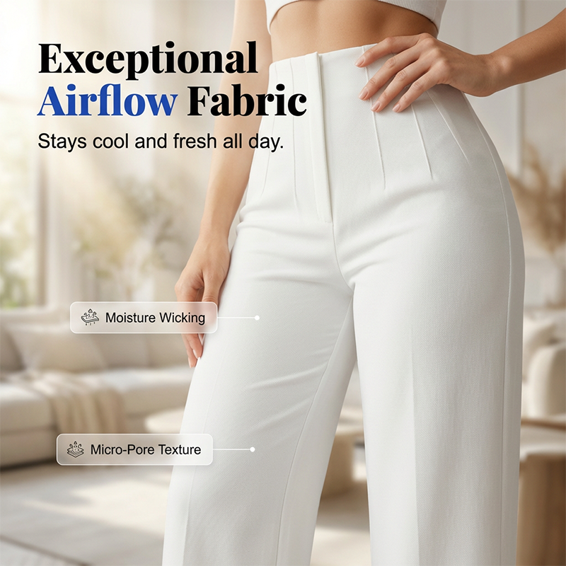 🔥👖 Damen-Freizeithose mit weitem Bein, einfarbig 🧵✨ weich, locker & perfekt für ganztägigen Tragekomfort – 50% RABATT sichern!