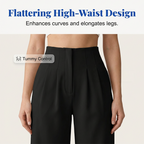 🔥👖 Damen-Freizeithose mit weitem Bein, einfarbig 🧵✨ weich, locker & perfekt für ganztägigen Tragekomfort – 50% RABATT sichern!