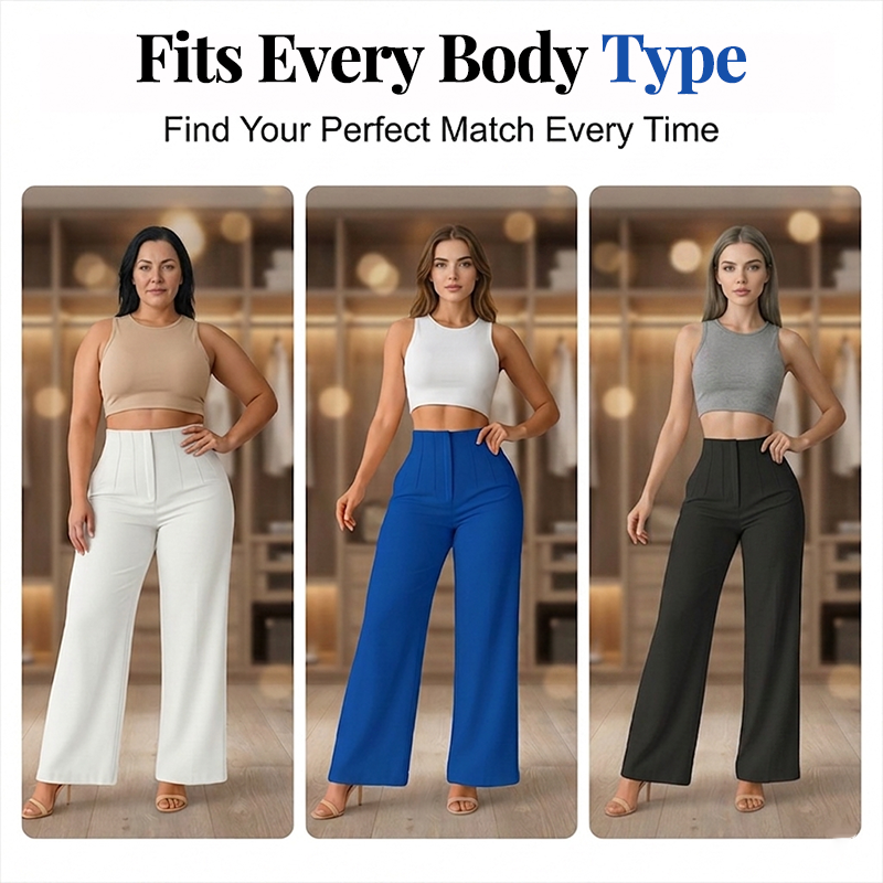 🔥👖 Damen-Freizeithose mit weitem Bein, einfarbig 🧵✨ weich, locker & perfekt für ganztägigen Tragekomfort – 50% RABATT sichern!