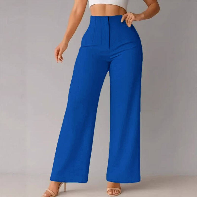 🔥👖 Damen-Freizeithose mit weitem Bein, einfarbig 🧵✨ weich, locker & perfekt für ganztägigen Tragekomfort – 50% RABATT sichern!