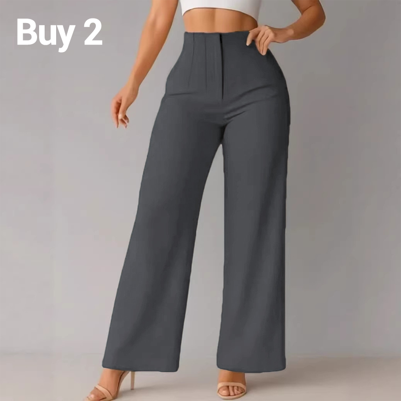 🔥👖 Damen-Freizeithose mit weitem Bein, einfarbig 🧵✨ weich, locker & perfekt für ganztägigen Tragekomfort – 50% RABATT sichern!